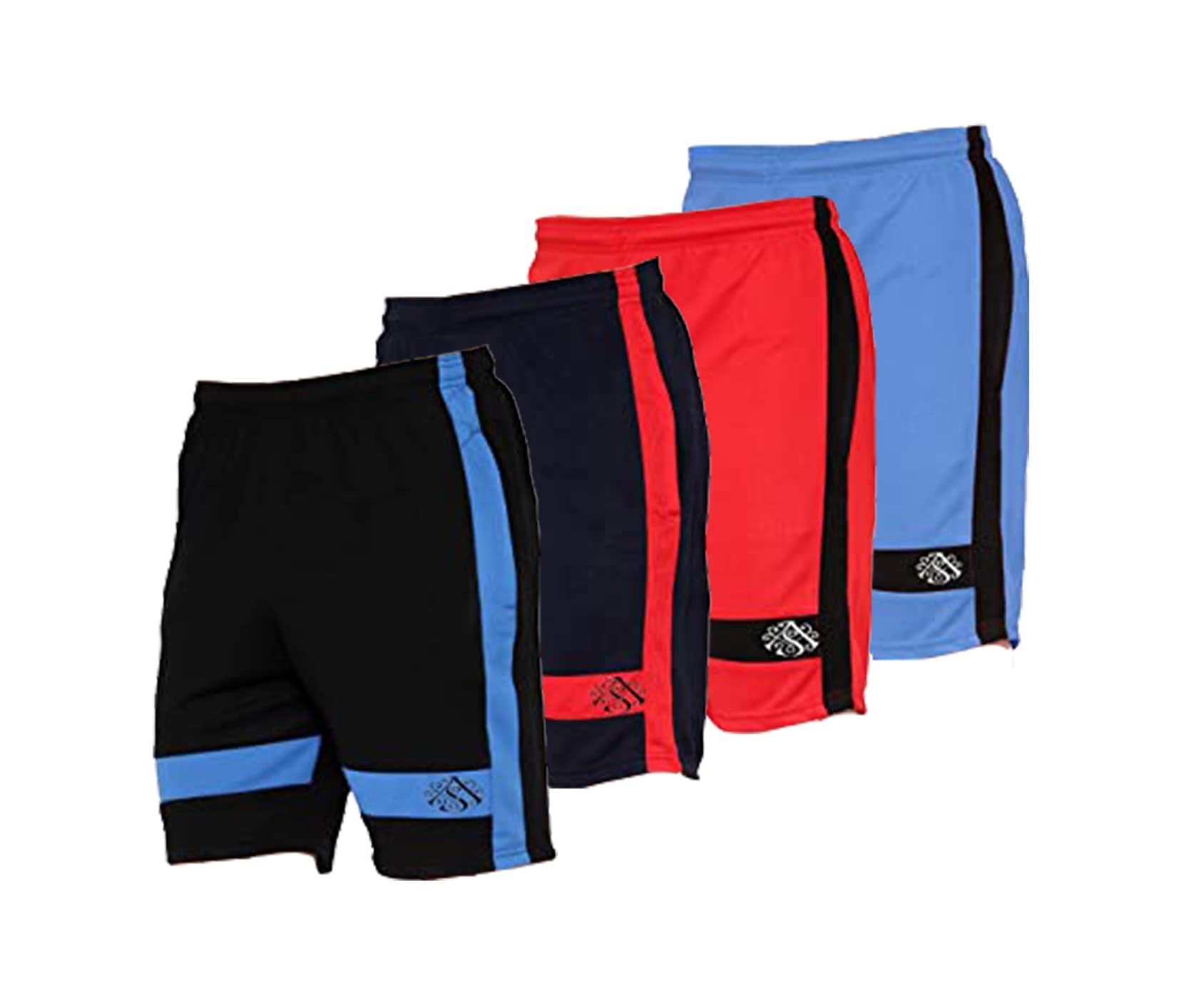fort worth Men's Training Shorts (Sh-740-Navy-Black-Red-Sky-30-(4)_Multicolour_M)-picture-30