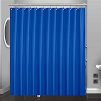 Vista 15 de Aqua Blue cortina de plástico para la ducha o forro, 72x72 pulgadas, cortina interior de baño de plástico azul teñido ligera con agujeros con ojales
