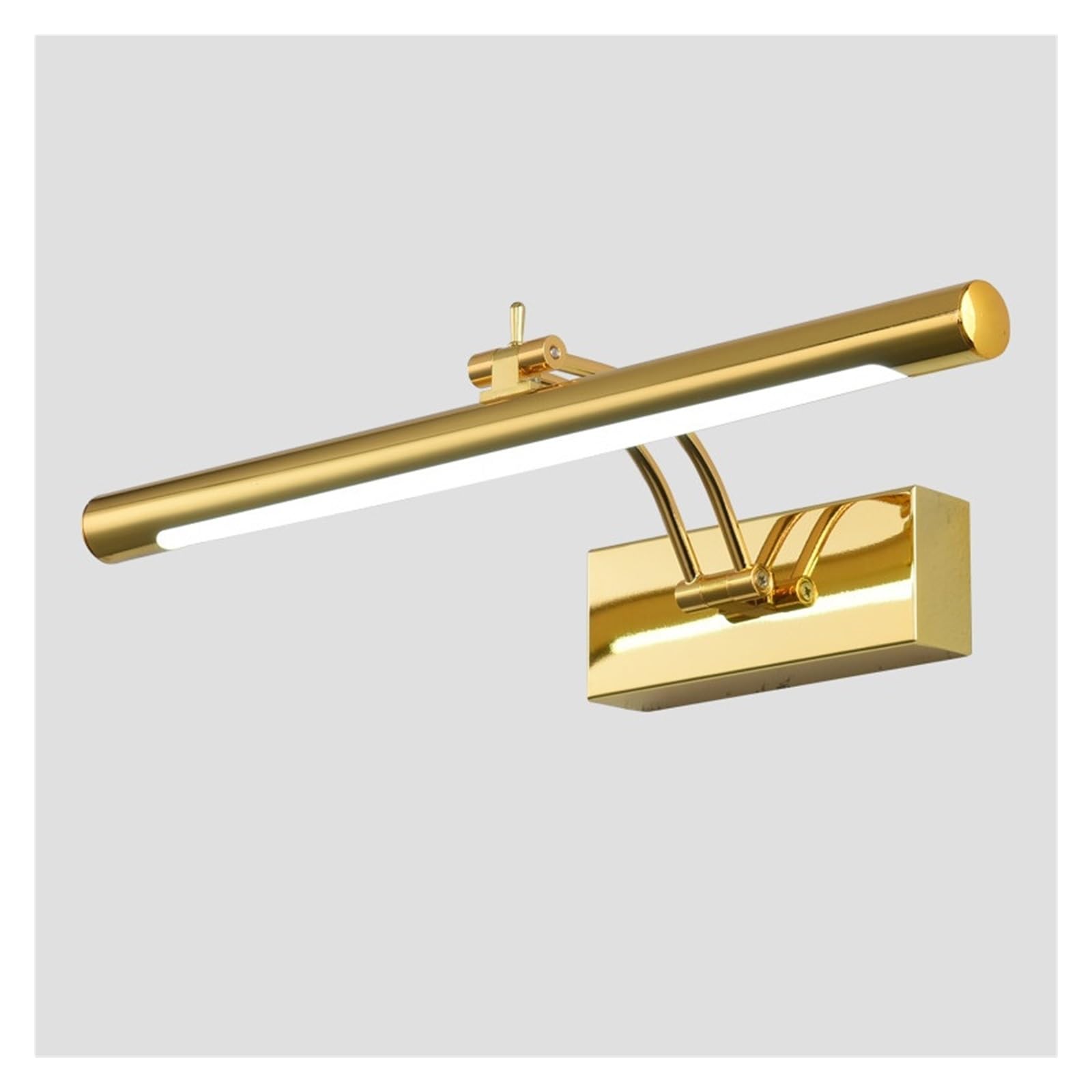 Luz LED para cuadros Lámpara de pared LED moderna for baño, acero inoxidable resistente al agua L40/55/70CM, aplique de espejo interior, accesorio de luces de pared for tocador con interruptor Luz de