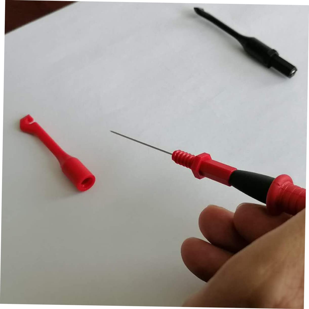 10 Pièces Testeur de circuits multi-testeurs kit de cordons de multimètre testeur de circuit electrique testeurs de circuits fils de compteur fils de multimètre abdos