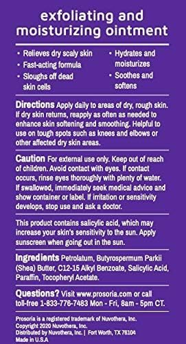 Prosoria Psoriasis Exfoliating & Moisturizing Ointment – 2oz | Psoriasis Care to Restore Dry, Rough, Cracked or Scaling Skin - Shea Butter, Vitamin E, Steroid-Free | Great for Knees and Elbows - Image 8