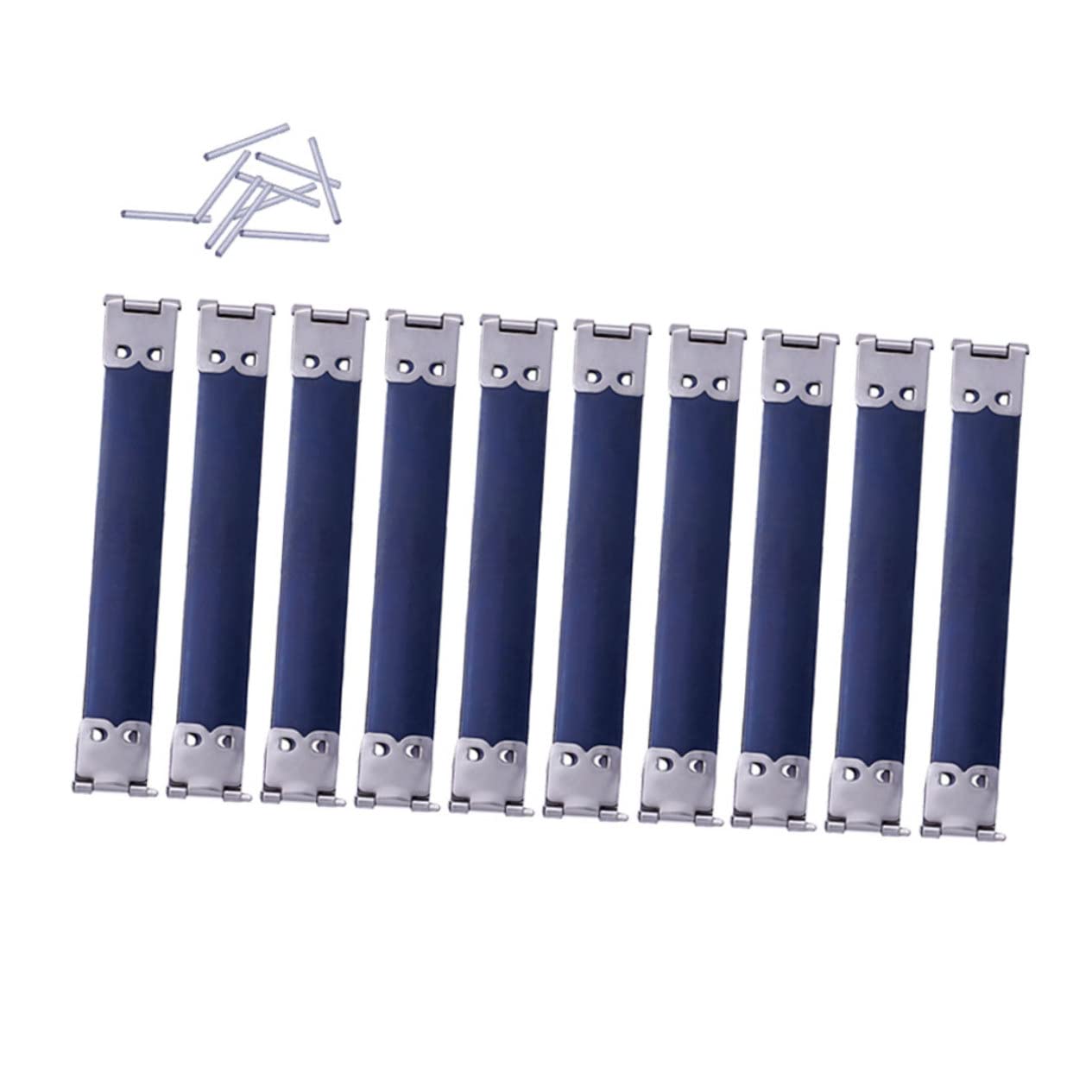 Charnières de paquet à main à ressort 9 cm en métal argenté pour la couture lot de 100