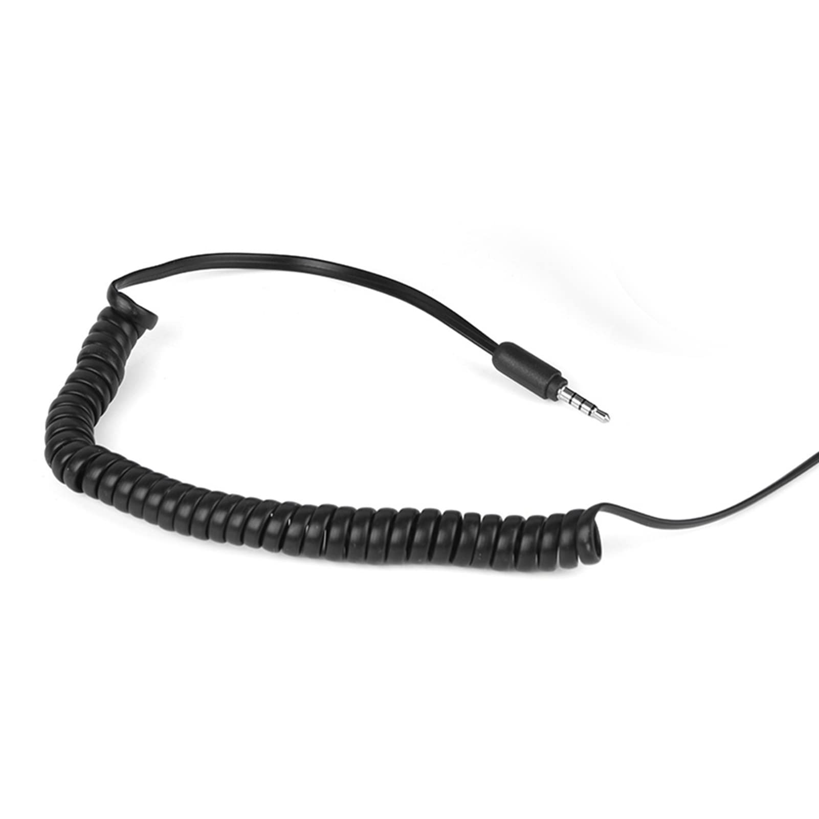 Słuchawki telefoniczne w stylu retro, 3,5 mm, antyradiacyjny, przewodowy odbiornik telefonu komórkowego z mikrofonem do telefonu komórkowego, smartfona (czarne)