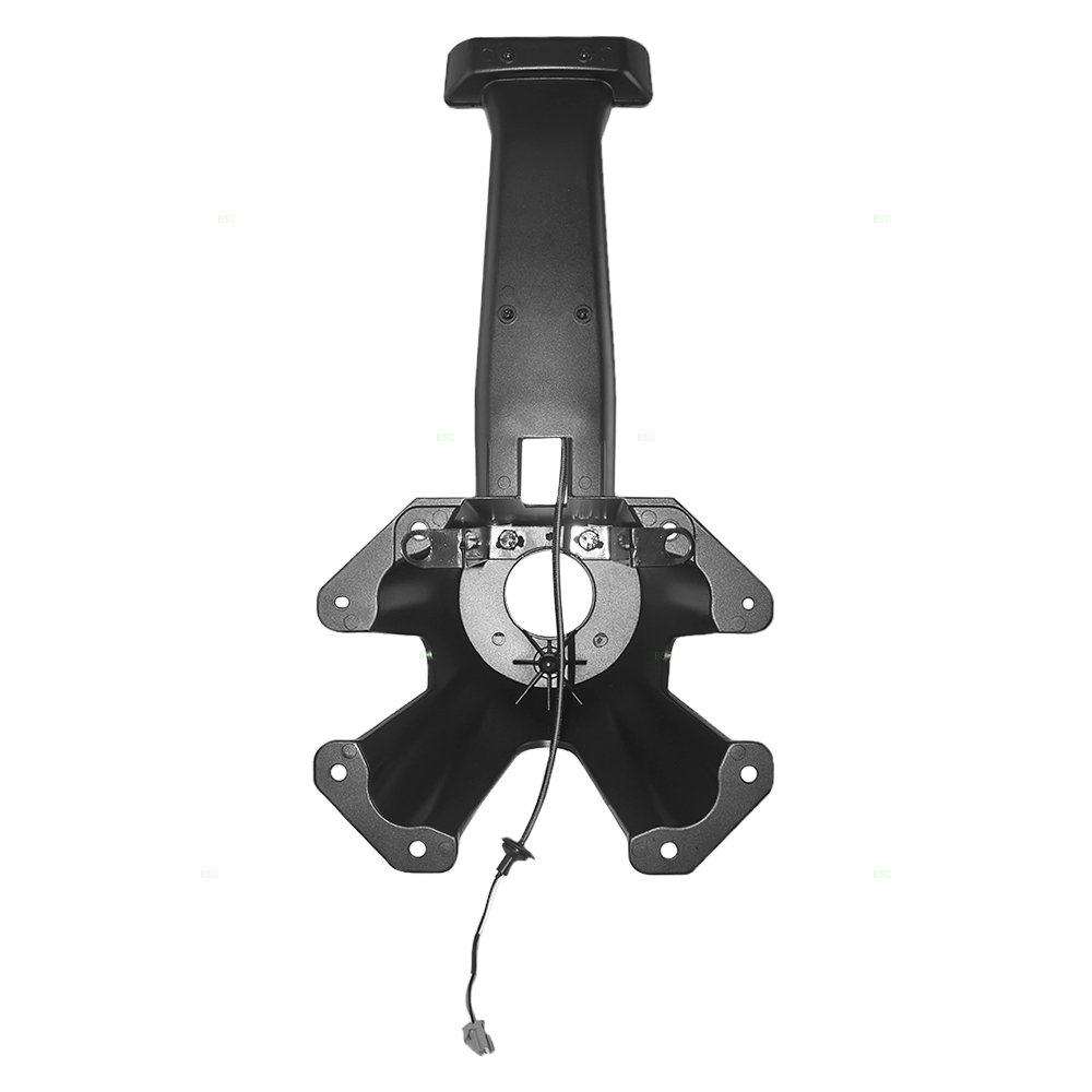 Brock Replacement Spare Tire Mounting Bracket Carrier w/ 3rd Third Rear Brake Lamp CHMSL Center High Mount Stop Light Compatible with 07-17 Wrangler 18 Wrangler JK 55397217AJ