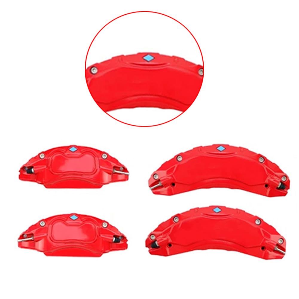 Coperture Pinze Freni Tesla Model 3 2017-2023 - Lega Alluminio, Colore Rosso, Set Di 4 - Foto 5