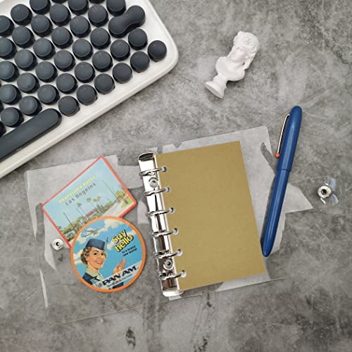Image of Zelten Loose Leaf Punched Paper Refills Paper for 6 Hole Binder Personal Organizer Diary Notebook Refillable Planner (Kraft,A7 /6 Hole)