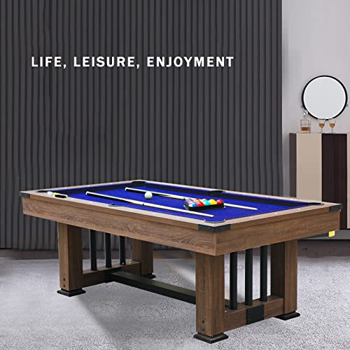 NOALED DREI-in-Eins-Multifunktions-Tischtennistisch, Billardtisch, Esstisch 8 Fuß 2,4 m Indoor-Freizeitprodukte, Büro- und Familienfreizeit, Blau, Gre – Bild 4