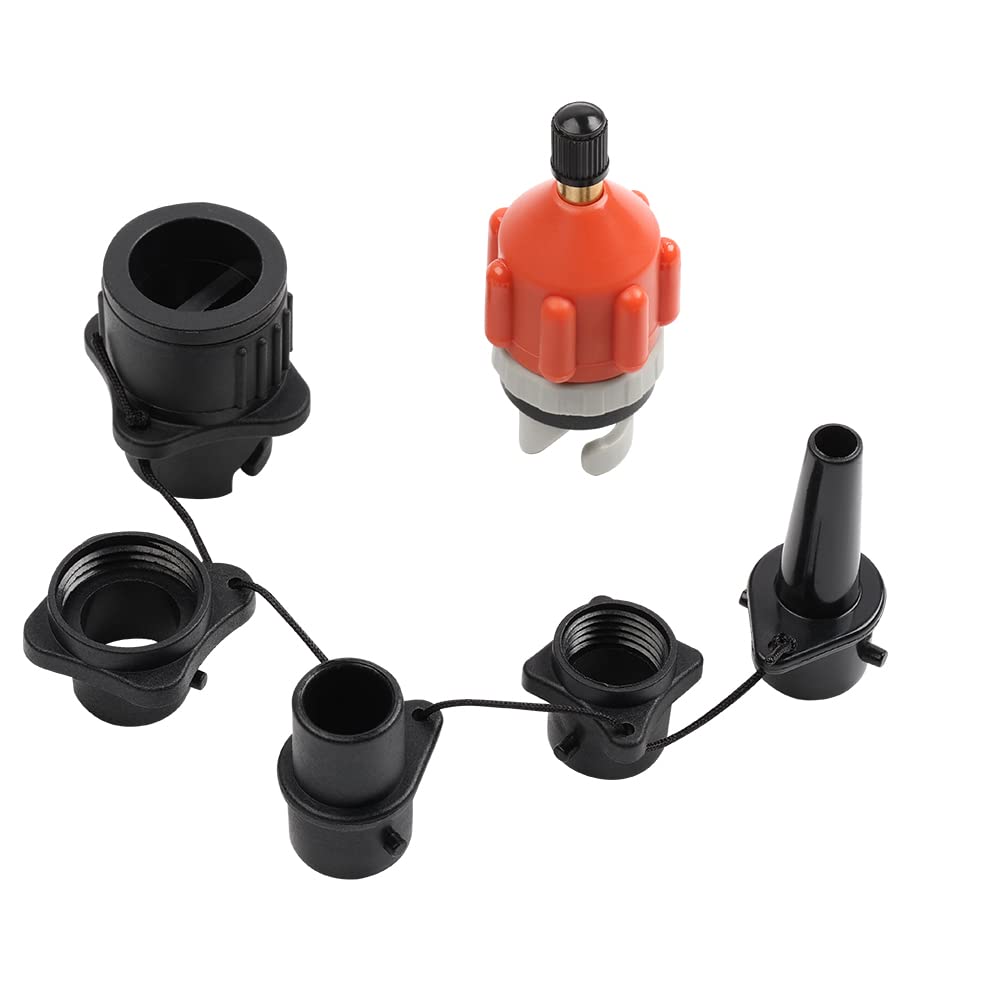 HEYTUR Inflatable Boat SUP Pump Adaptor and Kite/Boston Valve Standard Conventional Air Pump Air Valve Adapter Spoke Plate Attachment(Multi)