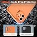 SUPFINE Designed for iPhone 11 Case,Premium Liquid Silicone with [Soft Anti-Scratch Microfiber Lining][Upgraded Camera Protection] Slim Shockproof Protective Phone Case for Men Women Girls,Orange