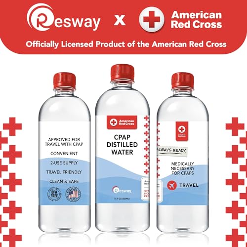 image for Resway American Red Cross Distilled Water | Travel Bottles for Resmed,