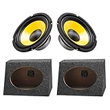 2 Pieces Angled Style Car Audio Speaker Box 6 x 9 Inch Car Audio Enclosures Sturdy Constructed Truck Speaker Box for Home Vehicle Car Subwoofer Sound Supplies - Image 4