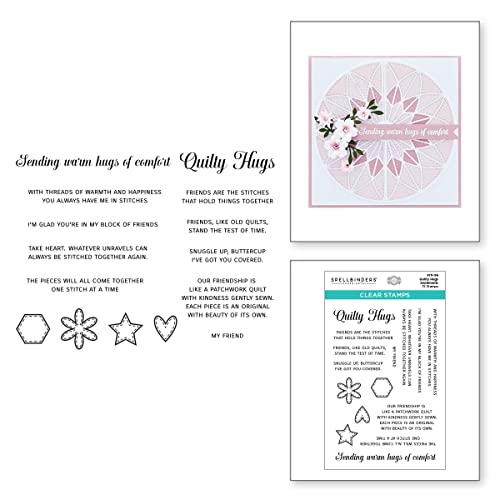 SPELLBINDERS Quilty Hugs Sentiments, One