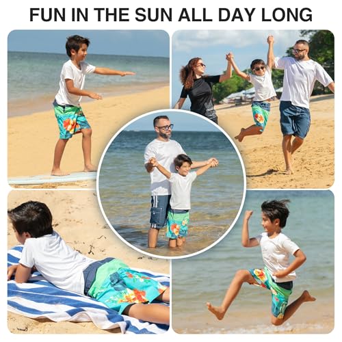 Image of Kanu Surf Boys' Terrapin Turtle Quick Dry Beach Board Shorts Swim Trunk