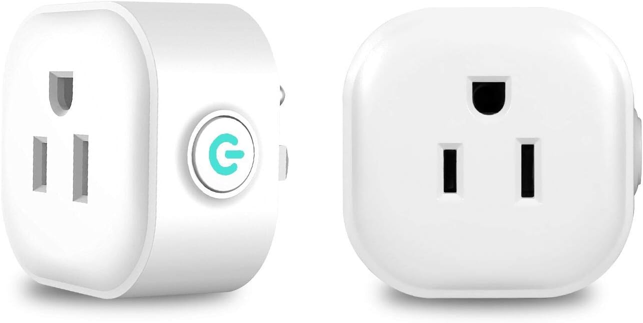 FONSWAO Smart Plug Mini Outlet Compatible with Alexa and Google Assistant IFTTT, No Hub Required, ETL and FCC Listed WiFi Enabled Remote Control Smart Socket