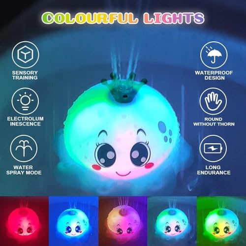 Image of Happy Hues Octopus Bath Toys for Babies &Toddlers- Mold-Free Wall Mount Waterfall Bath Toys