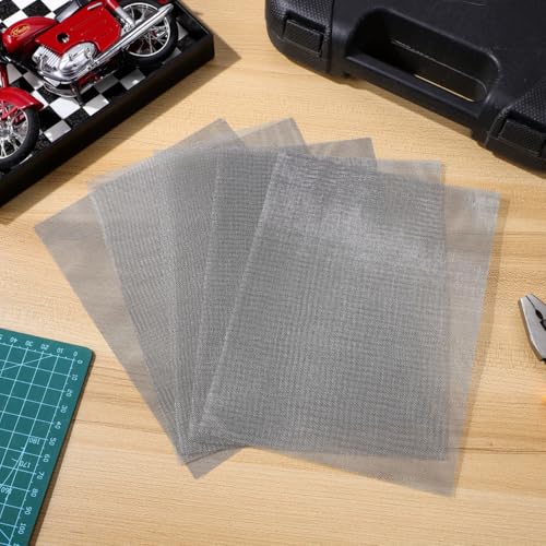 ULTECHNOVO Edelstahl Reparaturnetz Auto 20X15Cm Metallgewebe Für Kunststoffreparatur Kfz Reparaturgitter Stoßstange Schweißgitter Für Innen- Und Außenbereich Korrosionsbeständig Und Stabil