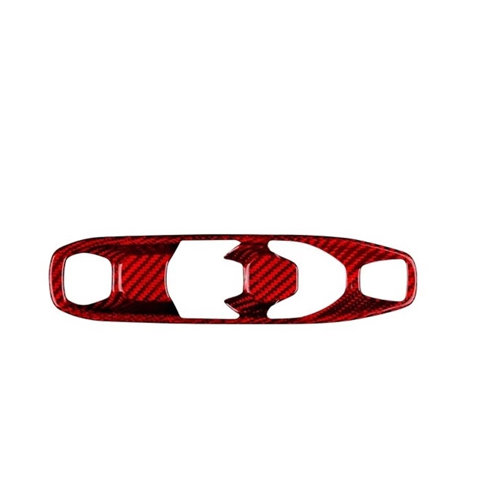 Car Trim Interior for Chevrolet for Corvette C8 2020-2023 Car Console Gear Shift Button Sticker Accessories Interior Mouldings(Style A Red Carbon)