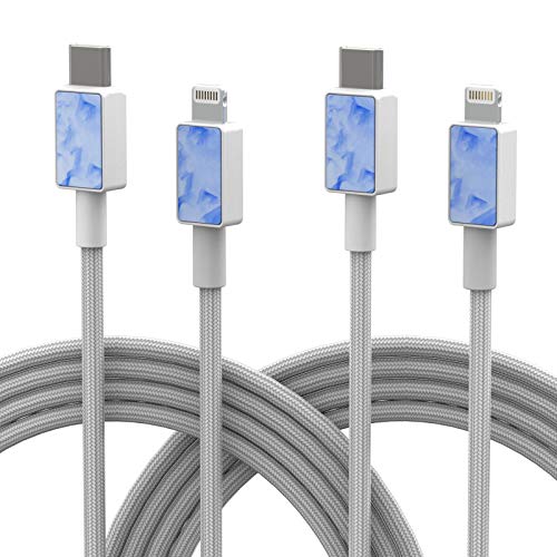 iFory USB C & ライトニングケーブル【1.8M * 2 Pack/Apple MFi認証/超高耐久ナイロン素材採用】iPhone充電ケーブル 20,000回以上の曲折テストiPhone 11/11 Pro/11 Pro Max/XS/XS Max/XR/iPhone X/8/8 Plus/iPad/iPod 各種対応