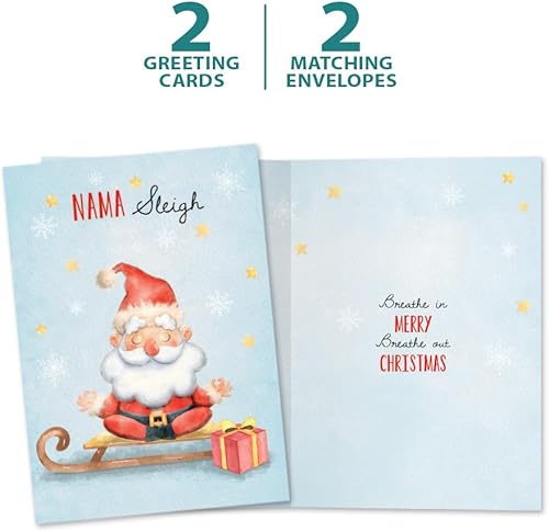 Miniatura 5 de Tree-Free Greetings - Tarjetas de felicitación de Navidad - Diseños artísticos - 2 tarjetas + sobres a juego - Hecho en Estados Unidos - Papel 100%