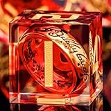 Elifel DND Dados de rol Señor de los Anillos Juego Dado Poliédrico y de rol Borde Afilado de Resina Dados D&D 7 Piezas para Mazmorras y Dragones Pathfinder RPG MTG D4 D6 D8 D10 D12 D20 D%