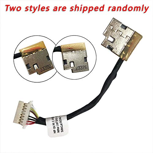 ZAHARA DC In Power Jack DC Port DC Dock for HP 14m-dw 14-fq 14-DV 14-EC 15-BQ 17M-CH 17-BY 14-CM 14T-CM 17-CH 799735-F51 799735-S51 855995-001 DC jack/power jack/charging port (8CM) - Image 2