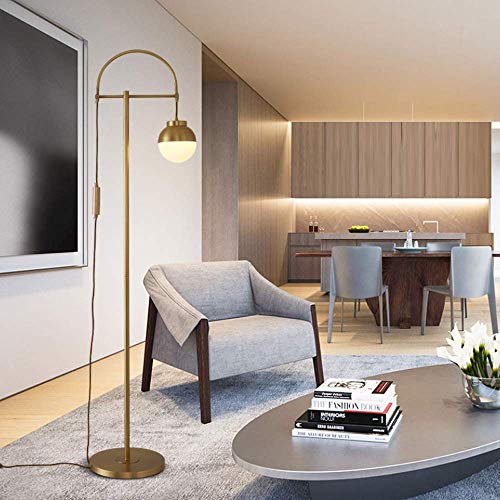 Lámpara de pie posmoderna de lujo con cristal creativo para dormitorio 3