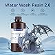 ANYCUBIC Wasser Abwaschbar Resin 2.0, 3D Drucker Resin Water Washable, Anti-Vergilbung, UV Resin 405nm Standard Photopolymer Harz Geringer Geruch für alle LCD 3D Drucker, Transparent 1000g