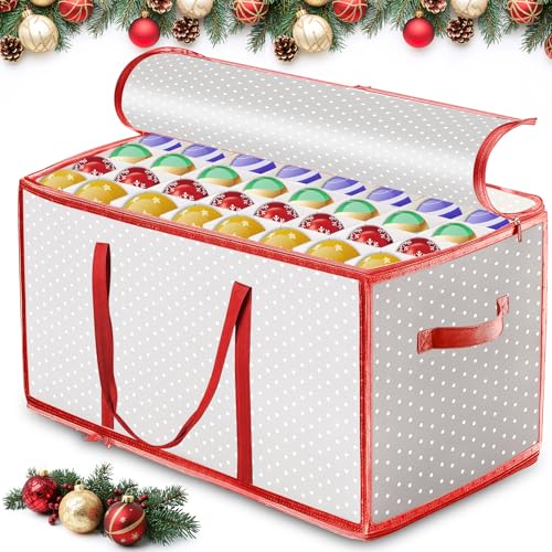 RDDAIPE Weihnachtskugel Aufbewahrungsbox, 128 Fächer Christbaumkugel...