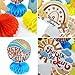 LOONELO Here Comes The Son Honeycomb Centerpieces, 9pcs Boho Retro Sunshine Welcome Baby Shower Table Topper for Table Sunshine Baby Shower Supplies Retro Rainbow Baby Shower Decoration
