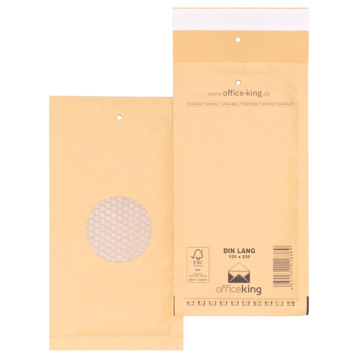 verpacking 800 Buste gialle imbottite 14 x 22,5 cm B2 - Buste pluriball, Buste con bolle