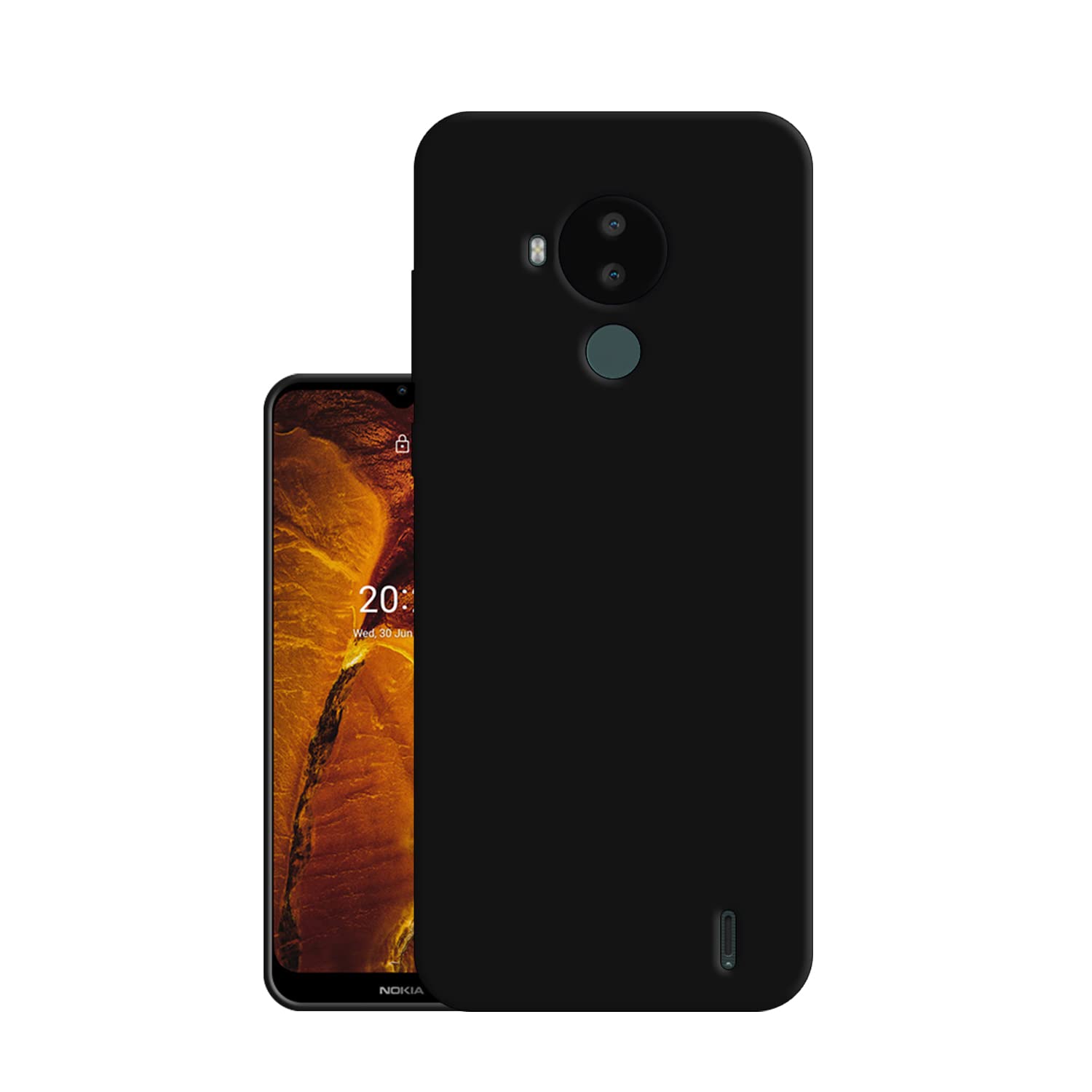 HELLO ZONE Exclusive Matte Finish Soft Back Case Cover for Nokia C30 - Black (B0B5QVPKFV) Amazon Price History, Amazon Price Tracker