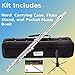 Mendini By Cecilio Flute, 16 Keys C Flute Instrument Closed Hole For Beginners with Carrying Case, Cork Grease, Stand, Lesson Book, Cleaning Kit, Gloves (Nickel)