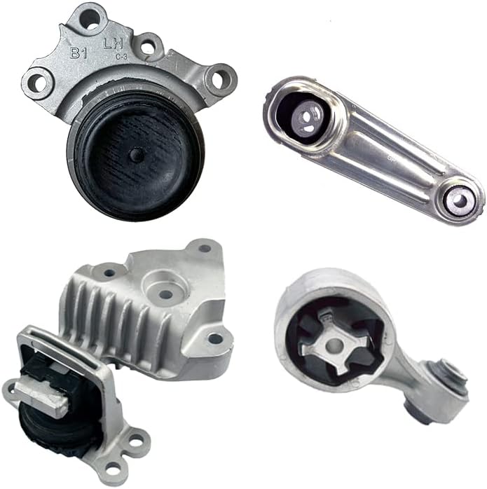 Engine Motor & Transmission Mount Set of 4 Compatible with for 2014-2019 Nissan Rogue 2.5L AUTO | A4376 A4366 A4364 A4377B