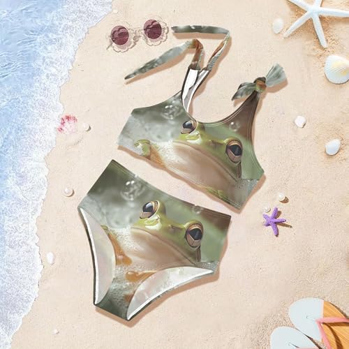 Cute Frog Bubble in Tub Girls Bikini Sets 2 Piece Swimsuits Bathing Suit Swimwear 5