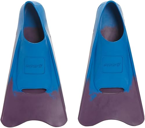 Sporti Aletas de natación cortas para adultos y niños para nadar en la piscina, aletas flotantes para nadar y esnórquel, aletas de natación para