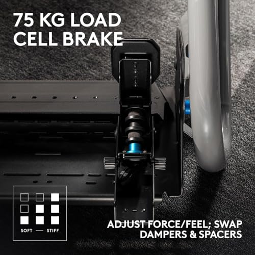 Image of Logitech G RS50 Racing Wheel System - 8Nm Direct Drive Base, RS Wheel Hub with 13 Buttons, 11 inch Round Wheel + RS Pedals - Sim Racing Pedals with 75 kg Load Cell, Modular Design, for PS5 /PS4 /PC - Black