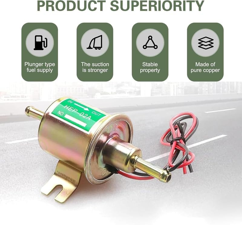 12V Electric Fuel Pump Versatile for Cars Trucks RVs Agricultural Machinery