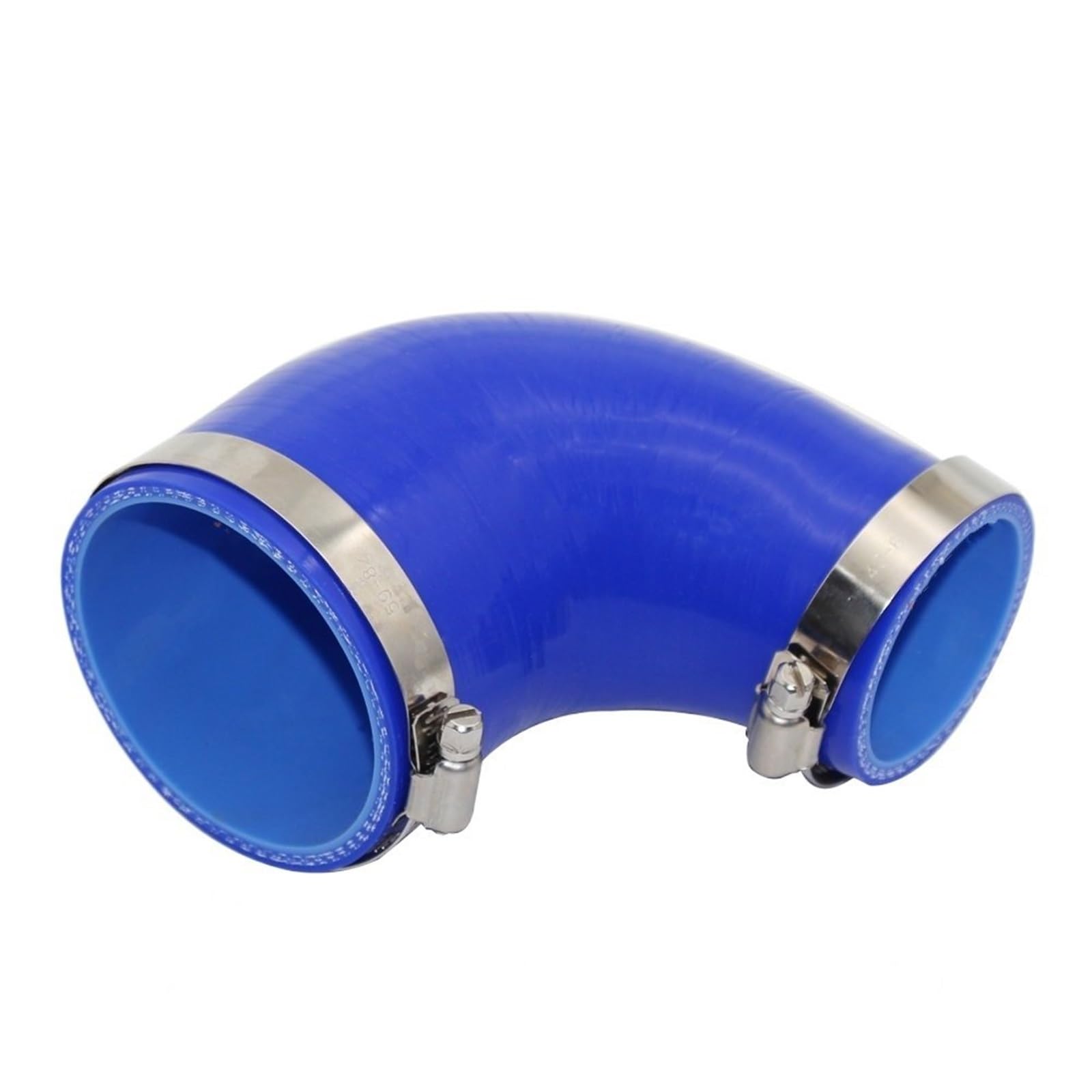 Thujmgh 51Mm-70Mm Blue Reducer Silicone Hose Adapter Connector 90 Degree Universal Flame Resistant Car Intercooler Turbo Intake Pipe Couple Car Air Intake Hose(51Mm-70Mm)