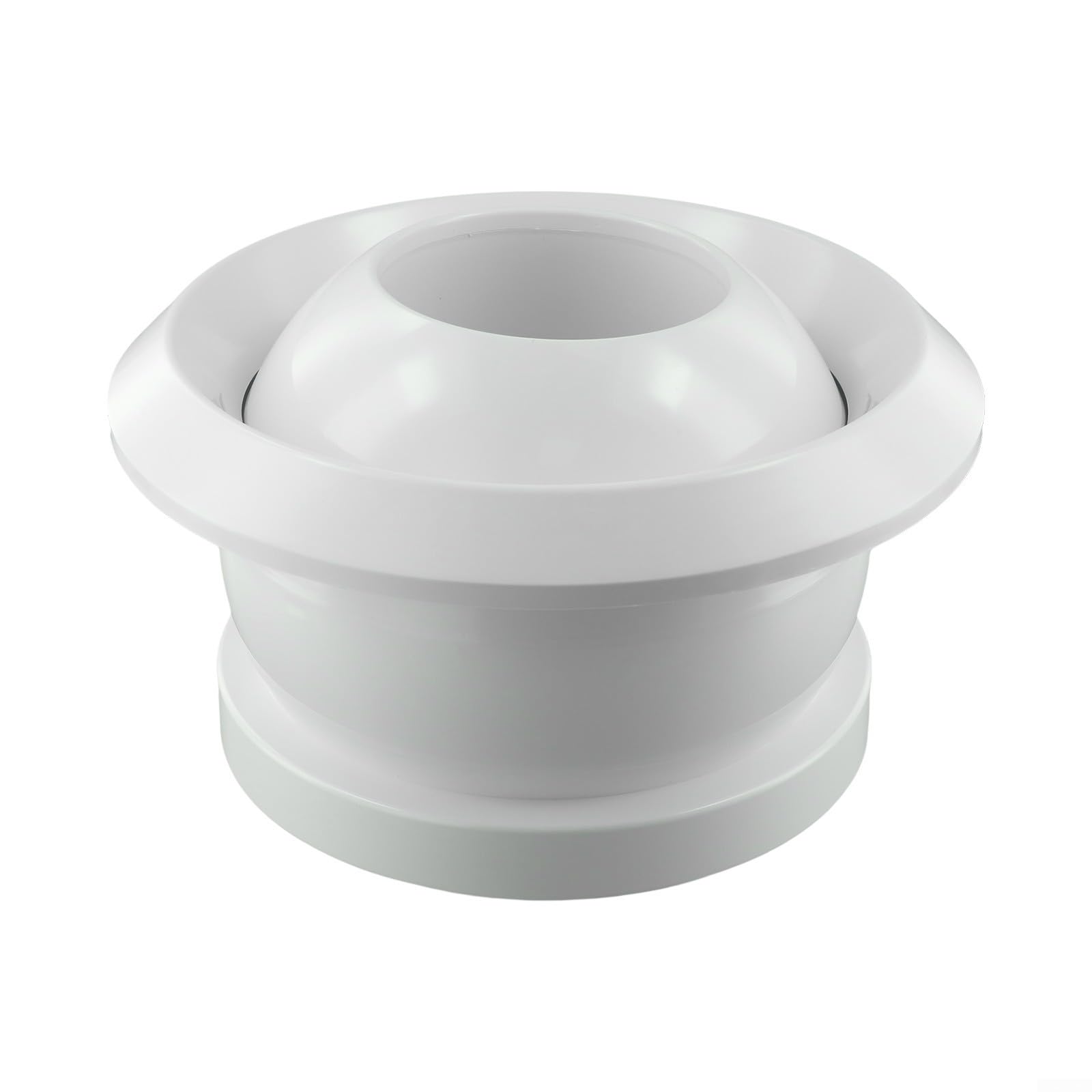 Cubierta redonda de ventilación de aire acondicionado ABS, boquilla esférica giratoria de 360° con apertura ajustable, rejilla de escape silenciosa, para hogar, oficina, hotel, escuela, fábrica