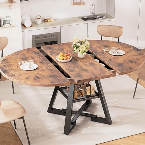 Jocoevol Round Dining Table Kitchen Dining Room Dinner Table for