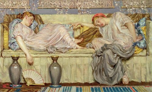 Tableau toile affiches d'art Albert Moore 60x90cm portrait de peinture décorative murale