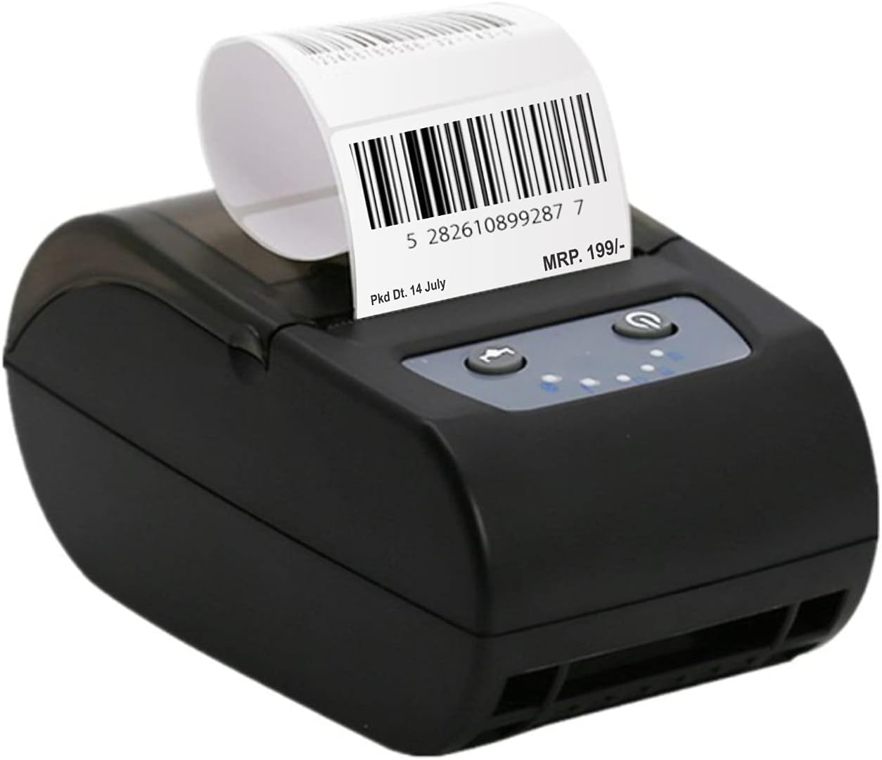 Shreyans 58mm Label + Receipt Printer (2 in 1) Bluetooth, USB Thermal Printer (50x25 or 50x50 Label Combo) Free 250 Labels