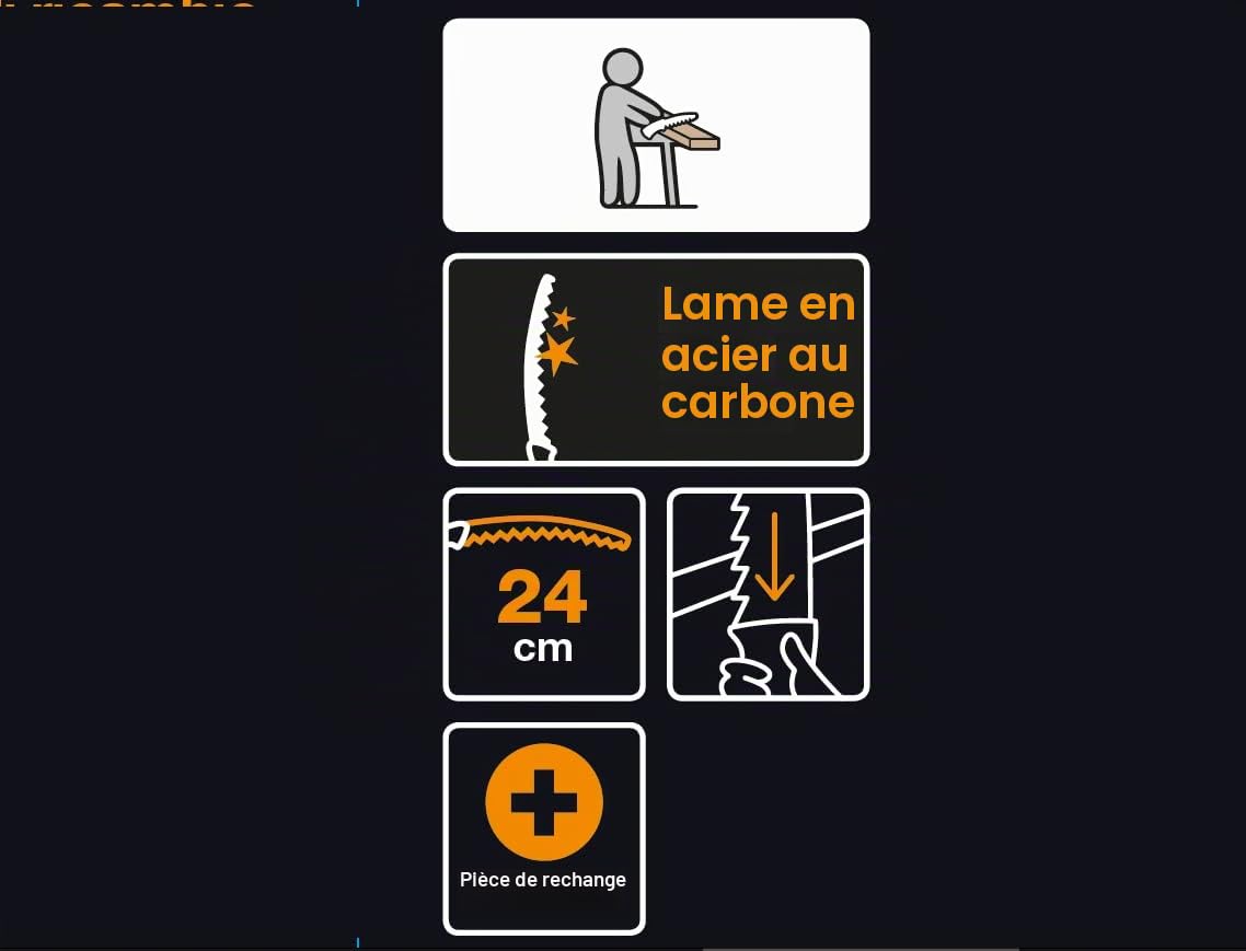 Fiskars Lame courbe de rechange