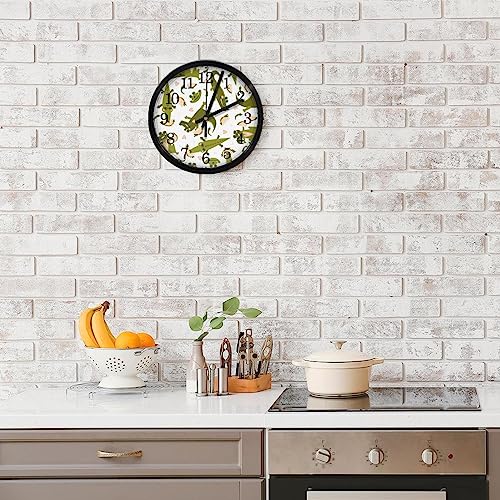 Horloge murale cuisine crocodile pour décorer la maison - 8