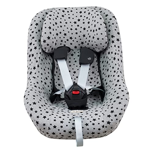 JYOKO Kids Bezug für Autositz kompatibel mit Maxi Cosi (Black Star, Maxi...