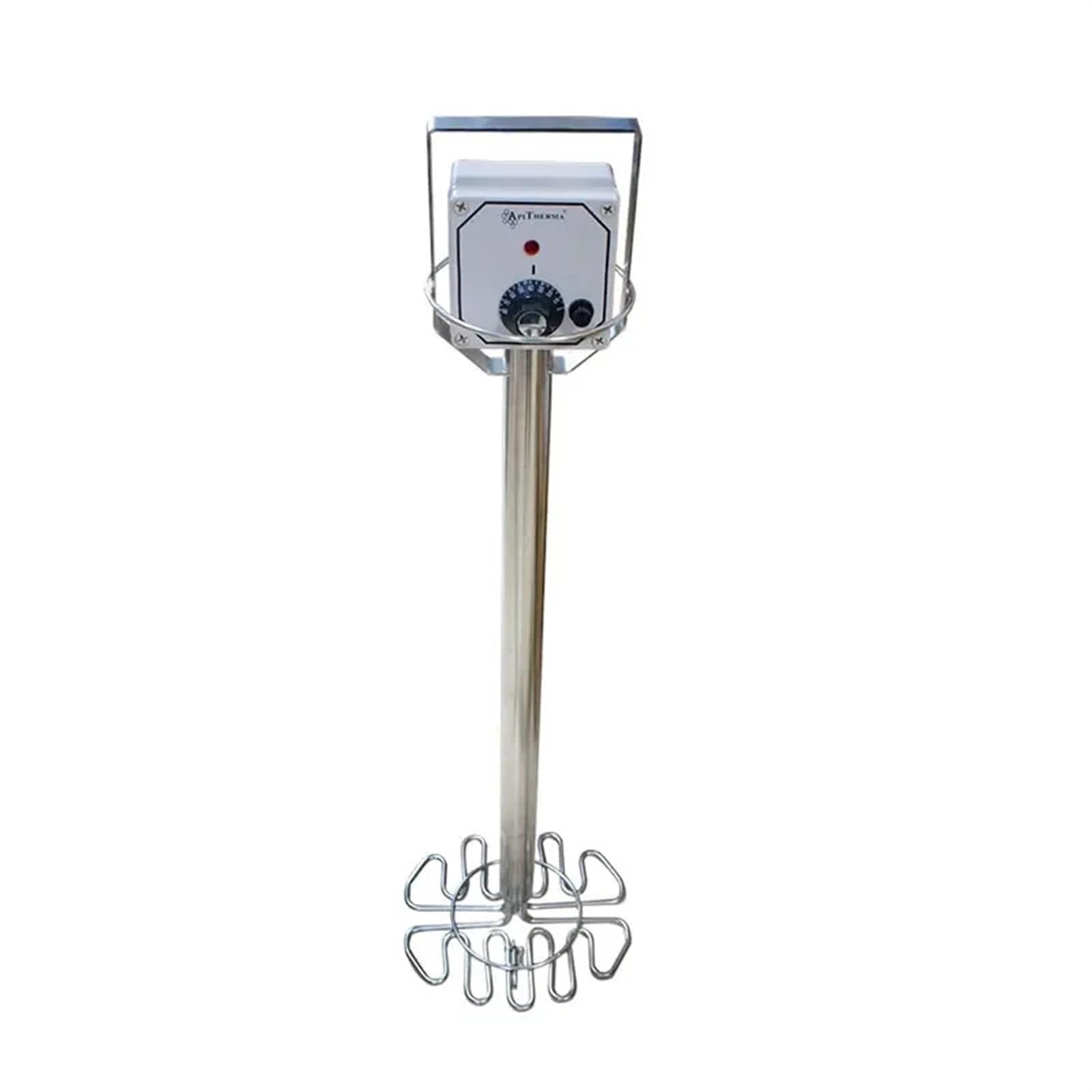 Bobina descristalizadora de miel de acero inoxidable, calentador de 28 cm con soporte multiusos para apicultura, fusión y calefacción de miel