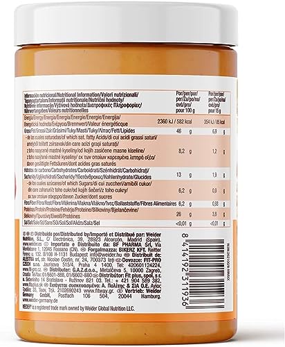 Weider Peanut Butter - Erdnussbutter - 100 Prozent gemahlene Erdnüsse - 100 Prozent natürlich - ohne Konservierungsstoffe - ohne Palmöl - ohne Salzzusatz - vegan - cremige Textur - 1 kg