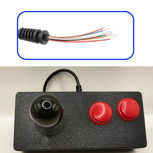 eMagTech 2 Stück Joystick-Ersatzkabel DB9 1,5 M Kompatibel mit Atari Und Kompatibel mit Commodore C64