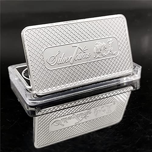 YoungNyjune Steel Bar, 1 oz .999 Pure, Stamped Words ï¹™One Ounce .999 Fine Silverï¹š, Not Silver, Not Gold Copper Coin Bullion Ingot, Coins Collection, No Mint Set Proof