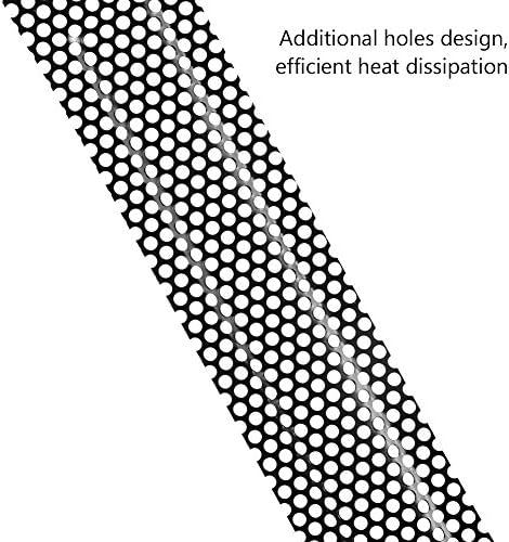 YCDC 5 Pack Black PCI Slot Covers,Hard Steel Dust Filter Blanking Plate,Vented Slot Covers for Computer Cases with 5 Screws